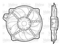 Fläkt, kylare - renault grand scénic iii, megane cc, megane coupé iii, megane grandtour iii, megane halvkombi iii, scénic iii - OE 214810898R