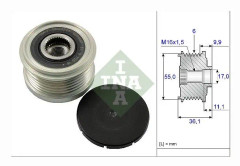 INA avtagbar remskiva 6G 535010310