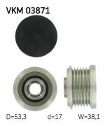 Frihjulskoppling, generator - bmw - OE 12 31 7 550 001, 12 31 7 570 152