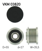 Frihjulskoppling, generator Skf VKM 03820 - mercedes-benz - OE 646 150 02 60, 646 150 03 60
