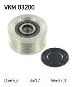 Frihjulskoppling, generator - alfa romeo, fiat, lancia - OE 9948225, 9951162