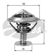 Termostat, kylvätska - ford usa, mitsubishi, proton - OE 75114, F6DZ8575A, MD158570