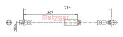 Bromsslang METZGER 4116203