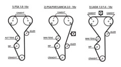Kamrem - citroën, fiat, lada, lancia, peugeot - OE 0816.73, 0816.98, 081673