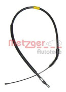Vajer, parkeringsbroms, Bak, Vänster - opel corsa c, corsa c skåp/halvkombi - OE 24443834, 522448, 522655
