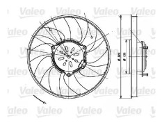 Fläkt, kylare - mercedes-benz, vw - OE 2E0959455, 9065000393