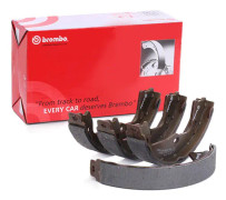 Bromsbackar, sats, parkeringsbroms, Bakaxel - opel, saab, vauxhall - OE 1605686, 1605764, 1605897