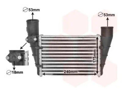 Intercooler för Audi A4 version: 1.8i / 1.9Di / 1.9 TDi från 1994 till 2000