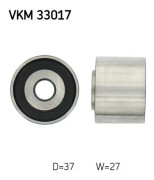 Styrrulle, drivrem, Nedre, Vänster Skf VKM 33017 - citroën, fiat, peugeot - OE 5751.46, 5751.59, 5751.62
