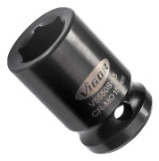 Vigor V5550S-15, Uttag, 1/2", Metrisk, 1 huvuden, 15 mm, Glansigt