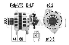Generator - opel, vauxhall - OE 62 04 198, 62 04 252, 8-97363-832-0