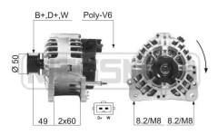 Generator - audi, ford, seat, skoda, vw - OE 021 903 017 A, 028 903 018 A, 028 903 018 AX