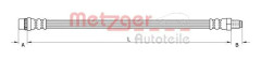 METZGER 4111587 Bromsslang