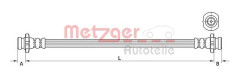METZGER 4111583 Bromsslang