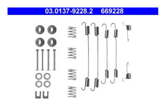 Tillbehörssats, bromsbackar, Bakaxel - citroën, dacia, ds, mercedes-benz, nissan, peugeot, renault - OE 415 423 00 23, 4308 38, 4308 57