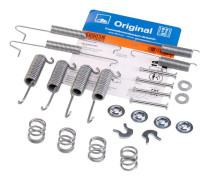 Tillbehörssats, bromsbackar, Bakaxel - vw transporter t3 buss, transporter t3 flak/chassi, transporter t3 skåp - OE 251 698 545