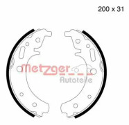 Bromsbackar, sats, Bakaxel, Framaxel - trabant - OE 300858102, 300858103, 300858105