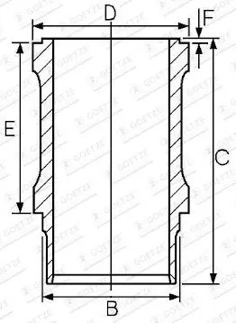 GOETZE ENGINE 14-611250-00 Cylinderfoder