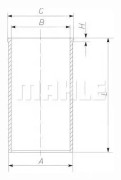 MAHLE ORIGINAL 043 WV 07 Cylinderfoder