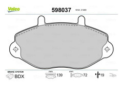 Bromsbeläggsats, Framaxel, ford transit buss, transit flak/chassi, transit skåp, transit tourneo buss, 1074972, 1134159, 1301592, 502876