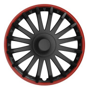 Versaco navkapsel 10295 Crystal 16 tums navkapsel Black&Red (svart med röd kant)
