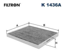 Kupefilter Filtron K 1436A - jeep cherokee, cherokee van - OE 68409880AA, 68409880AB, K68409880AA