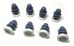 Linkrunning 10 stycken Duschdörrskenor / hjul / remskivor / styrningar 20 mm Diameter