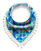Nya spädbarn Bomull Vattentät Bib & napp Baby Triangle Bibs Salivhandduk 7