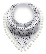 Nya spädbarn Bomull Vattentät Bib & napp Baby Triangle Bibs Salivhandduk 10