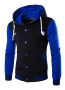 Fashionfresh Basebolljacka för män Blå XXXXXL