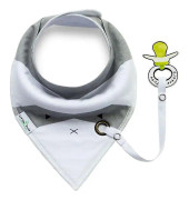 Nya spädbarn Bomull Vattentät Bib & napp Baby Triangle Bibs Salivhandduk 4