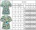 Kvinnor Nursing Uniform Scrub Short Sleeve T-shirt Xmas Blus Tee Toppar Blå M