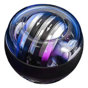 Led Gyroscopic Powerball Autostart Range Gyro Power Handledsboll med motarm Muskelkraft Tränare FitnessUtrustning Svart utan LED