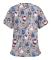 Jul kvinnor Omvårdnad Uniform Scrub Kortärmad T-shirt Xmas Blus Tee Toppar (pingvin Grå) m