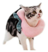 Yunshu Katthalsband avokado bagel katt husdjur huvudbonader anti-slick ring persika L