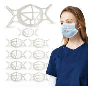 AIR Uppgraderat 3D Silikon ansiktsmaskfäste - Inre stödram (vit)10-pack 10pcs