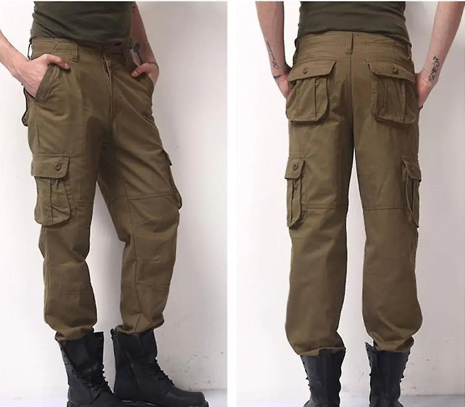 Ruili Mens Utomhus Militär Urban Tactical Combat Byxor Casual Cargo Byxor Vandring svart XXXXL