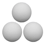 Drupum 3st Foosball Bollar - 36mm Vit
