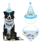 Mikasa Hund födelsedag Bandana, Triangel scarf med festhatt