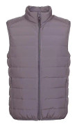 Handuo Mens Vest Lätt ärmlös Jacka Packbar Puffy grå L