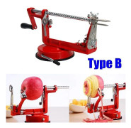 3 I 1 rostfritt stål hand-crankingmuti-purpose slicer eller 1 X Peeler Röd