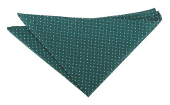 DQT Teal och vit geometrisk pin prick ficka kvadrat Blå/grön/vit