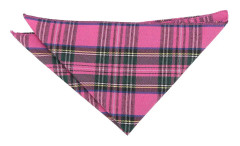 DQT Rosa Tartan Plaid Pocket Square
