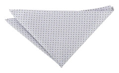 DQT Grå och svart geometrisk pin prick ficka kvadrat Svart/Silver