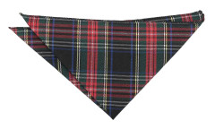 DQT Röd och grön Tartan Plaid Pocket Square Grön/röd