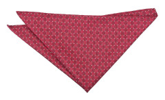 DQT Röd och vit geometrisk pin prick ficka kvadrat Röd/vit