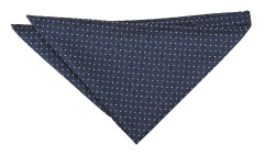 DQT Marin och vit geometrisk pin prick ficka kvadrat Blå/vit