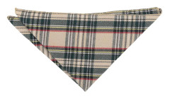 DQT Beige Tartan Plaid Ficka Kvadrat