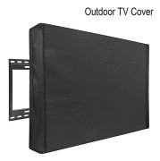 Utomhus tv-lock 22 '' till 70'' tum det väderbeständiga och dammtäta materialet med mikrofiberduk Svart 55-58inch