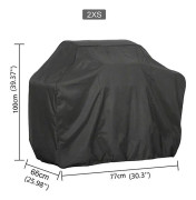 Vattentät grillskydd anti-damm utomhus plikt charbroil grillskydd regnskyddande grillskydd svart 77x66x100cm